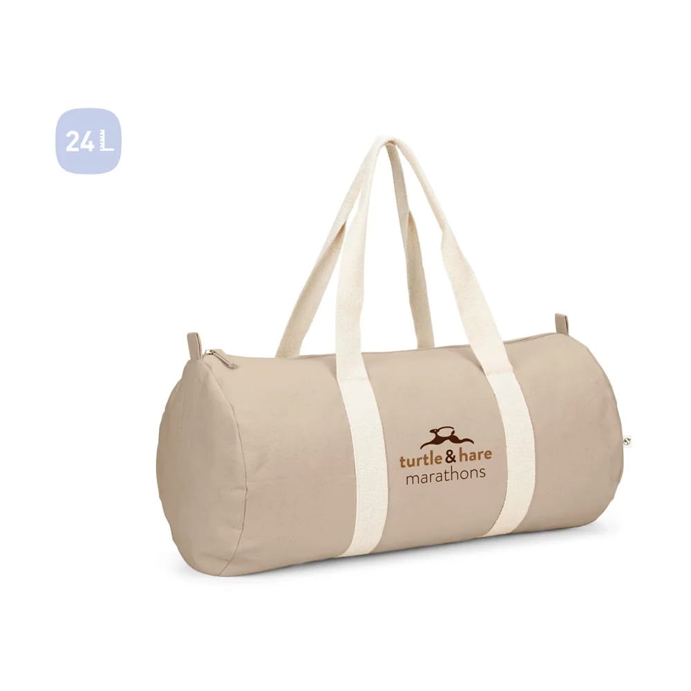 SAINT SPORT. Bolsa esportiva em algodão reciclado e poliéster reciclado (380 g/m² )